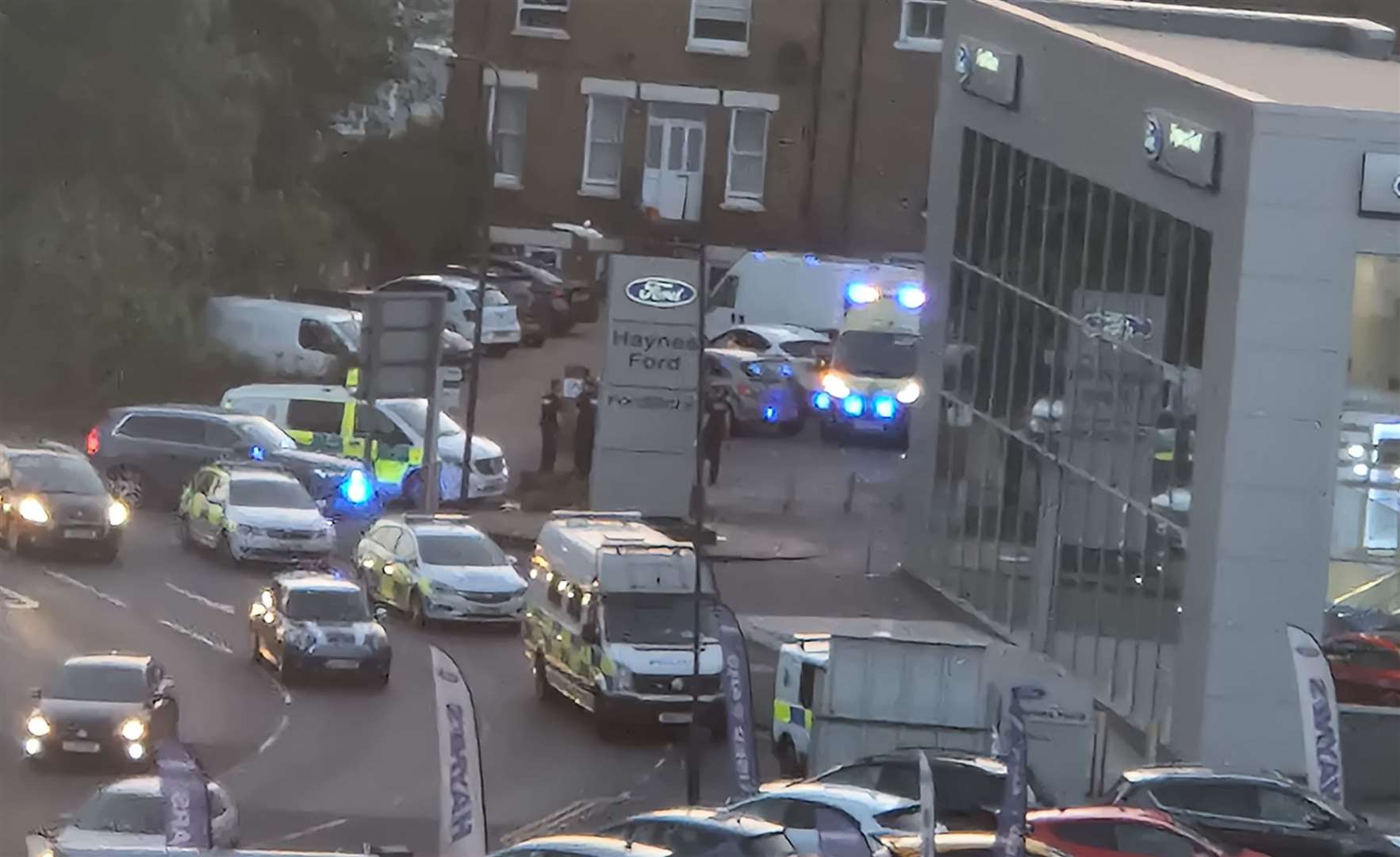 Emergency services were called to Andrew Broughton Way in Maidstone. Picture: Laura Matisone