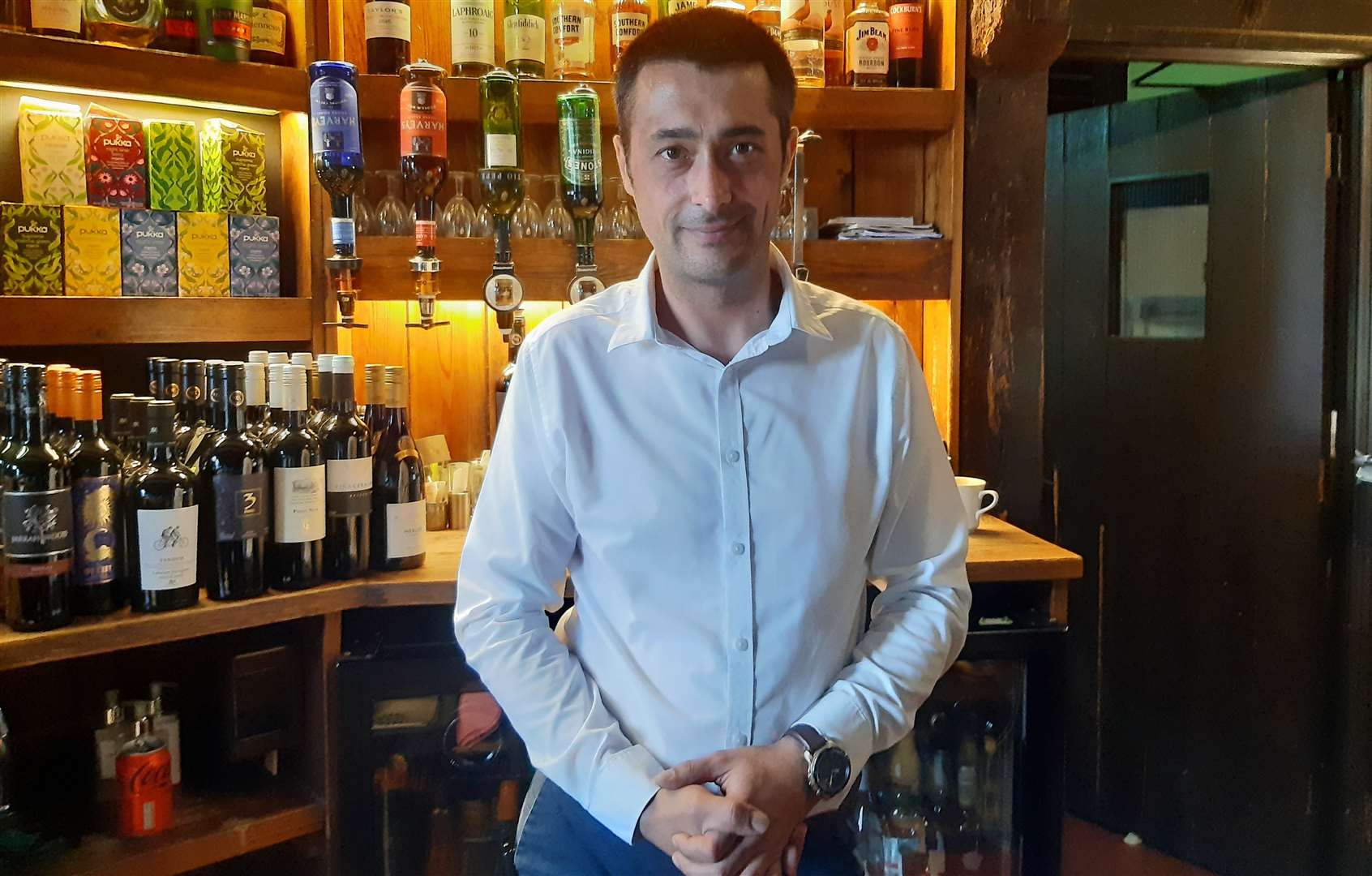 Andrei Sasu, bar manager at the Star and Eagel Hotel