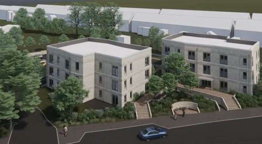 A brownfield site in Woodlands Road, Gillingham, will be developed into council flats. Picture: HazleMcCormackYoung LLP.