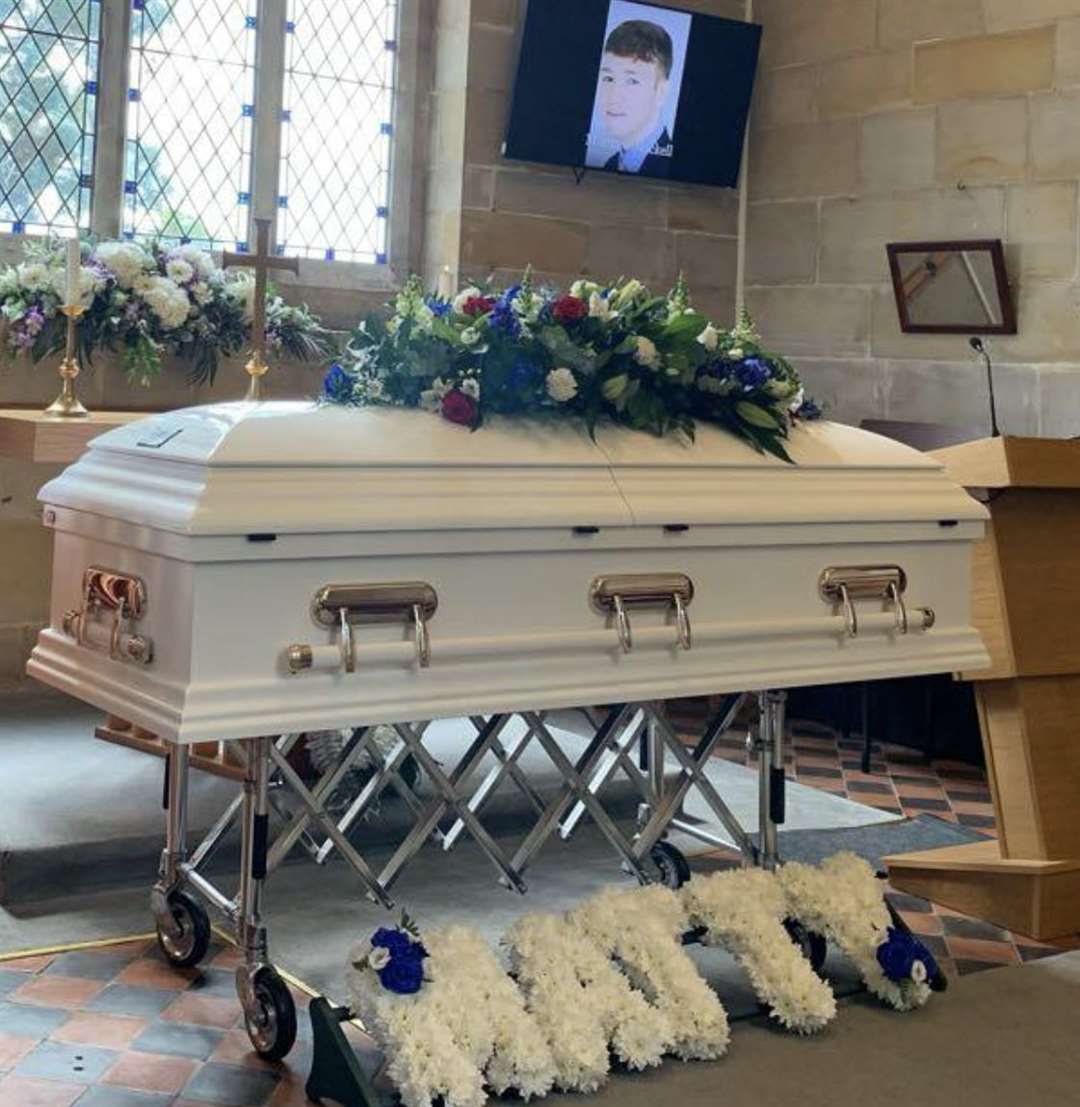 Matthew was laid to rest at the Kent and Sussex Crematorium in Tunbridge Wells on June 22