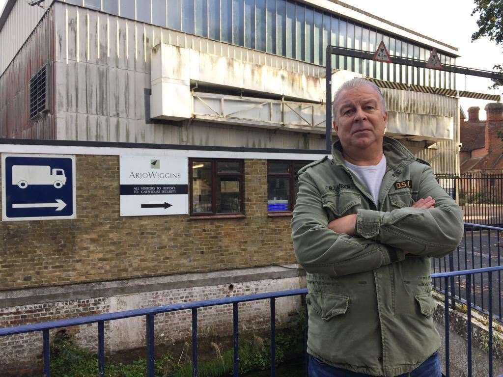 Former Chartham Paper Mill worker Nicholas Harrison - he had worked at the site for 31 years
