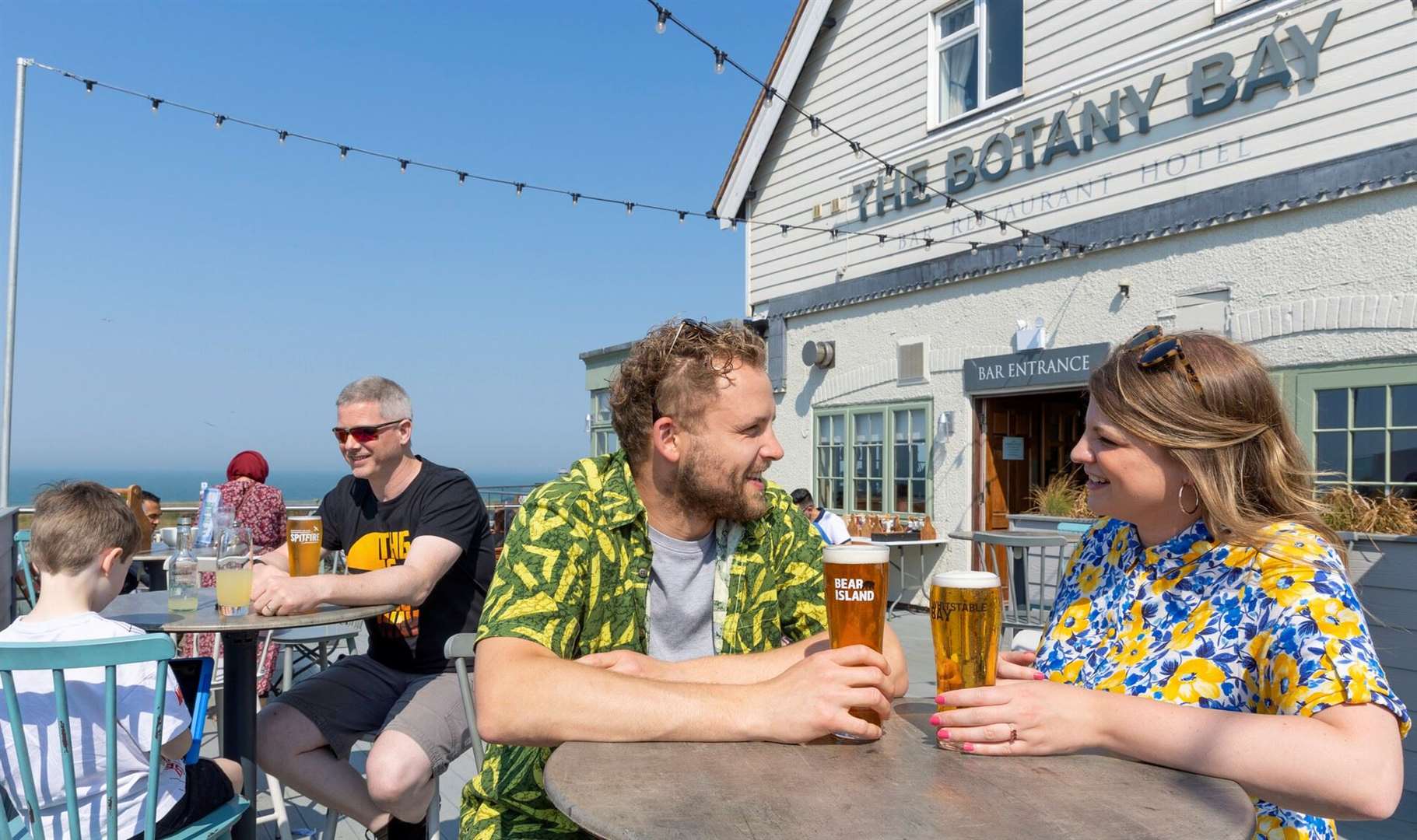Enjoy views of Botany Bay from this clifftop pub. Picture: Shepherd Neame