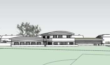 The plan for the new community hub on the site of Swanscombe Pavilion in The Grove