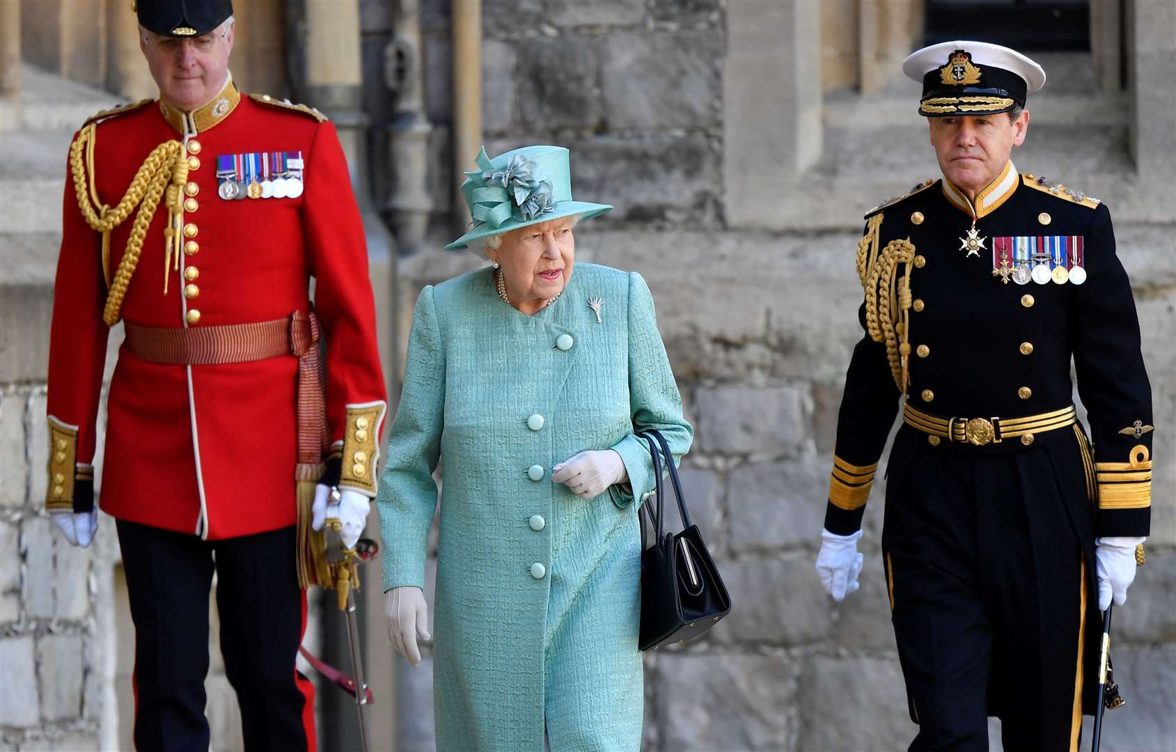 The event was the Queen’s first official public appearance since the lockdown was imposed (Toby Melville/PA)