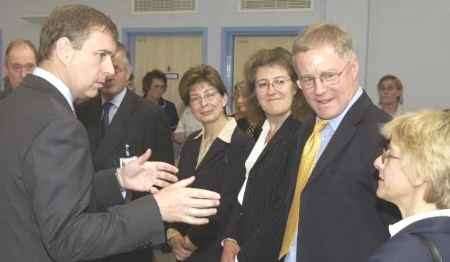 The Duke of York meets hospital officials and guests. Picture: MATT READING