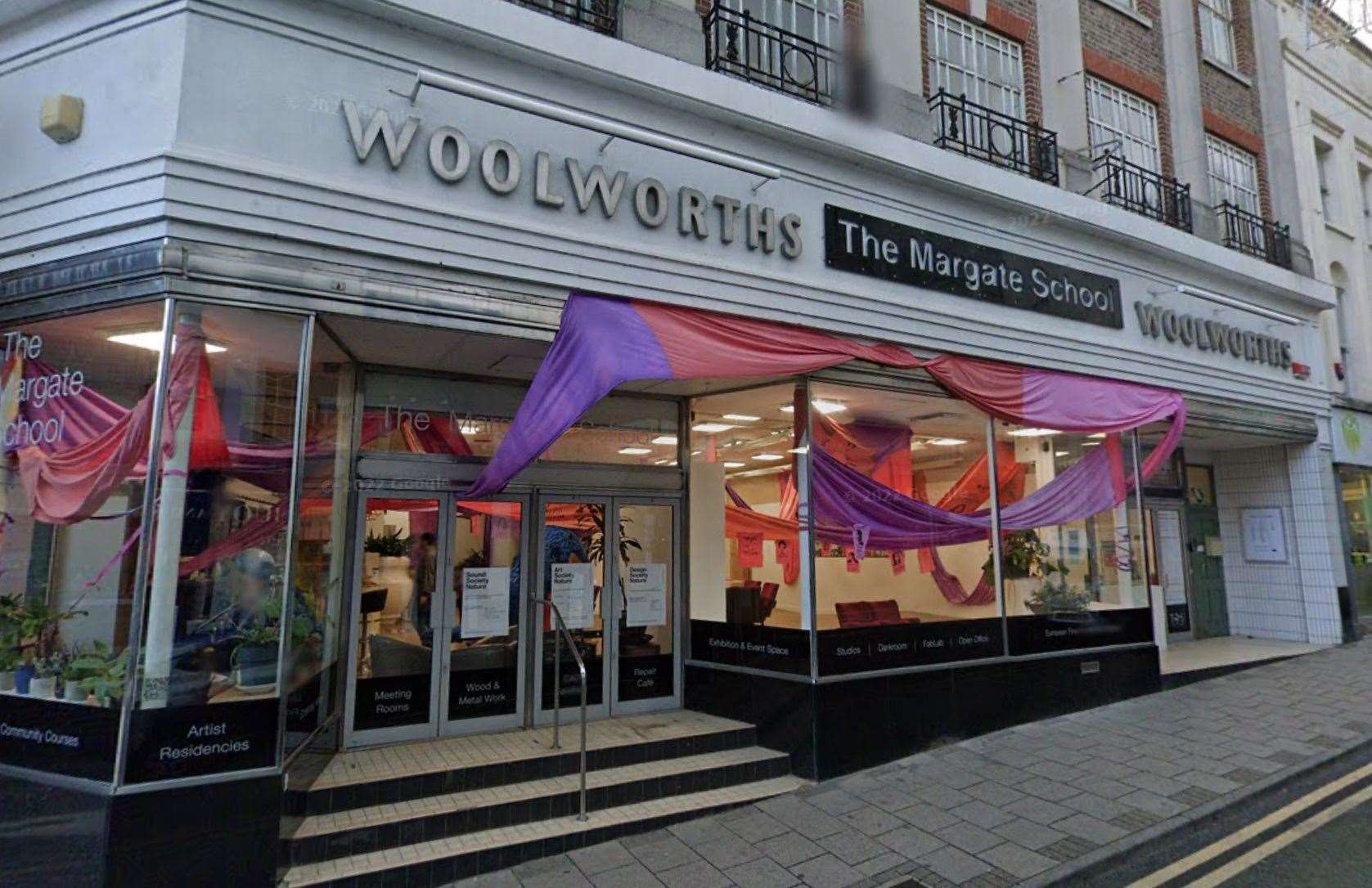 The Margate School, which is on the site of a former Woolworths in the High Street, is another space that will benefit. Picture: Google
