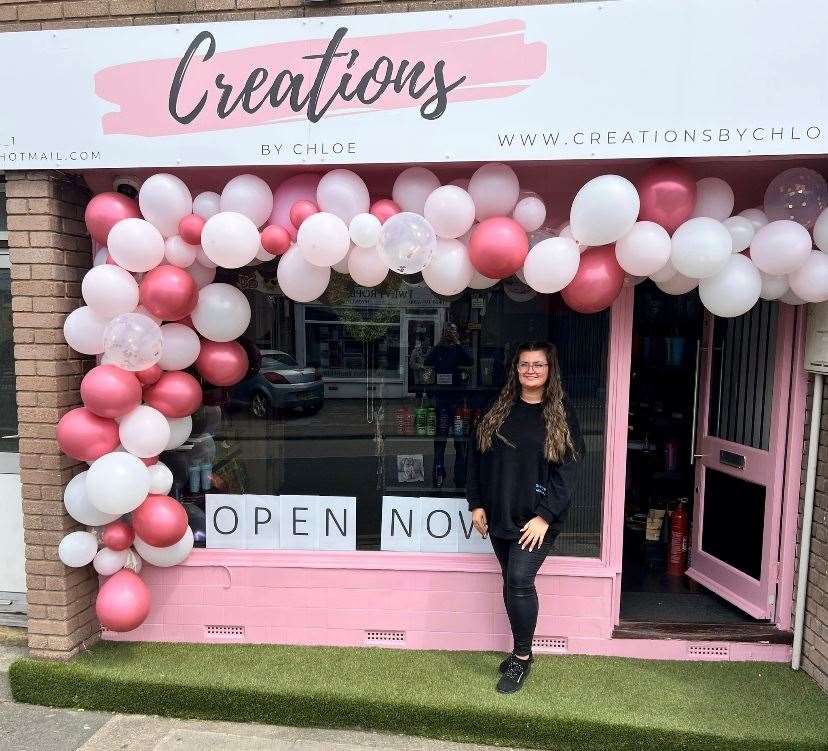 Chloe Delasalle has opened Creations by Chloe - a new gift shop in Sheerness