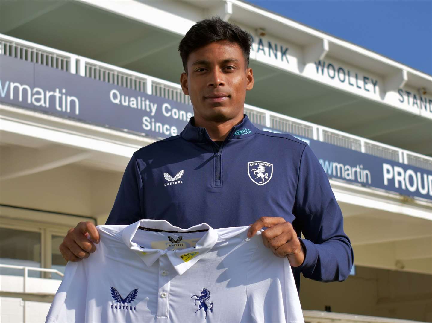 Bowler Arafat Bhuiyan has signed for Kent for the remainder of the 2023 season. Picture: Kent Cricket