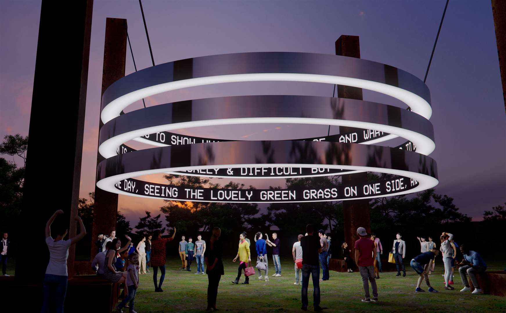 Visitors will be able to immerse themselves in the art structure Picture: Lucid Creates