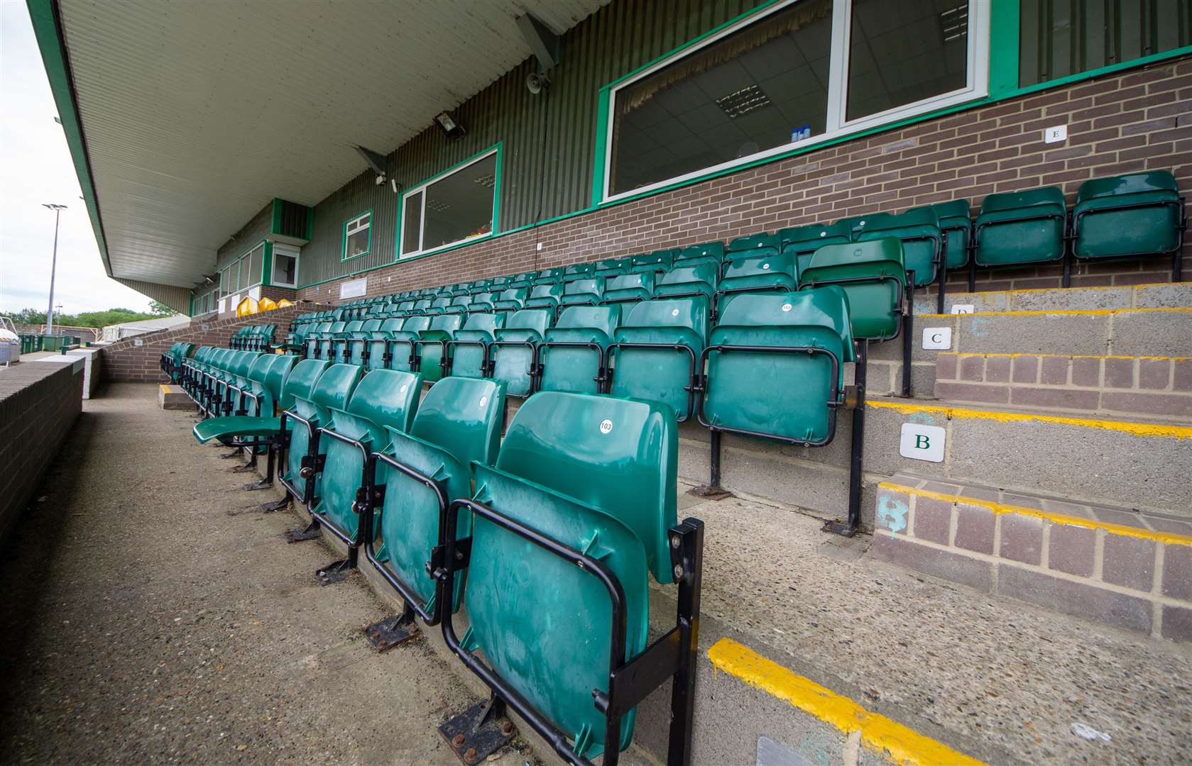 Ashford's Homelands Stadium is out-of-town but a functional venue. Picture: Ian Scammell
