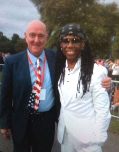 Phil with Nile Rodgers from Chic