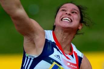 Medway's Shaunagh Brown will go into next month's Commonwealth Games in confident mood after setting a new best in the hammer Picture: Mark Shearman