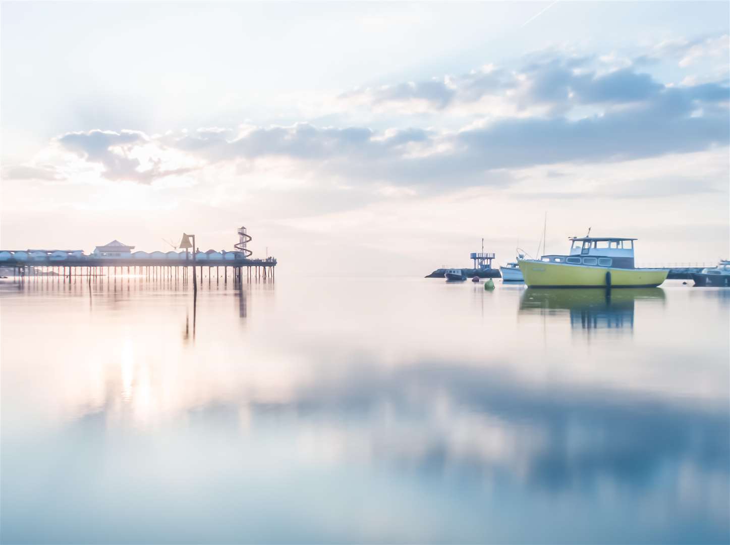 Daniel Russell's dreamy, water colour style image of Herne Bay harbour won our 2018 competition