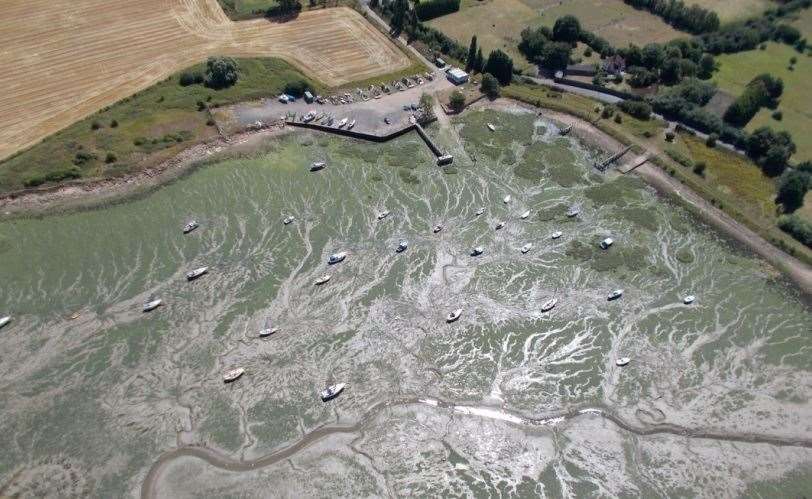 Lower Halstow Yacht Club from the air (7757098)