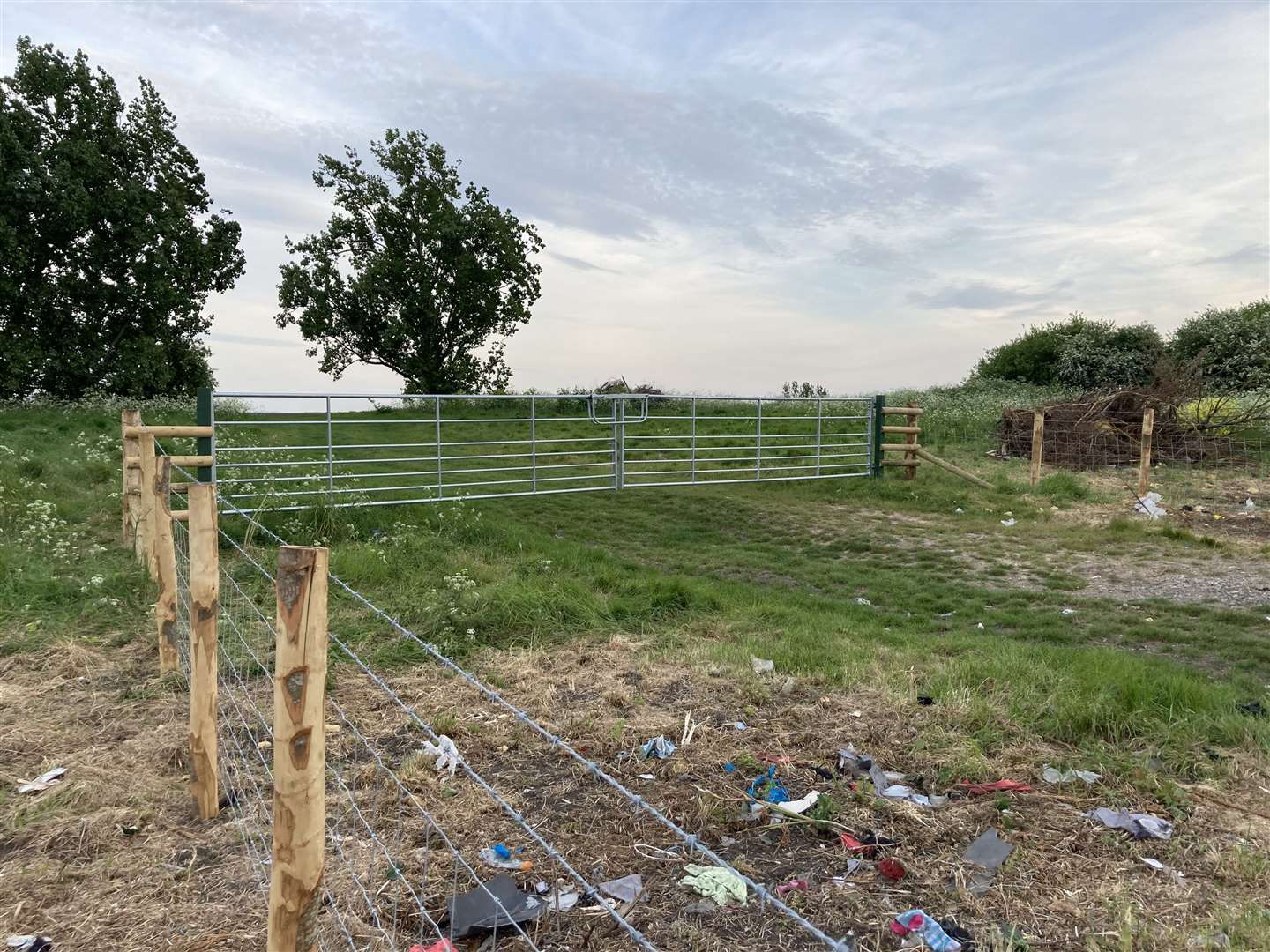 A new entrance gate and fencing has been erected at the entrance to the controversial field off Scocles Road, Minster, Sheppey