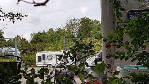 Travellers have moved onto a car park at St Anselm's in Canterbury (41345366)