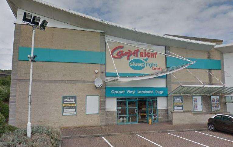 The former Carpetright store in Folkestone. Picture: Google