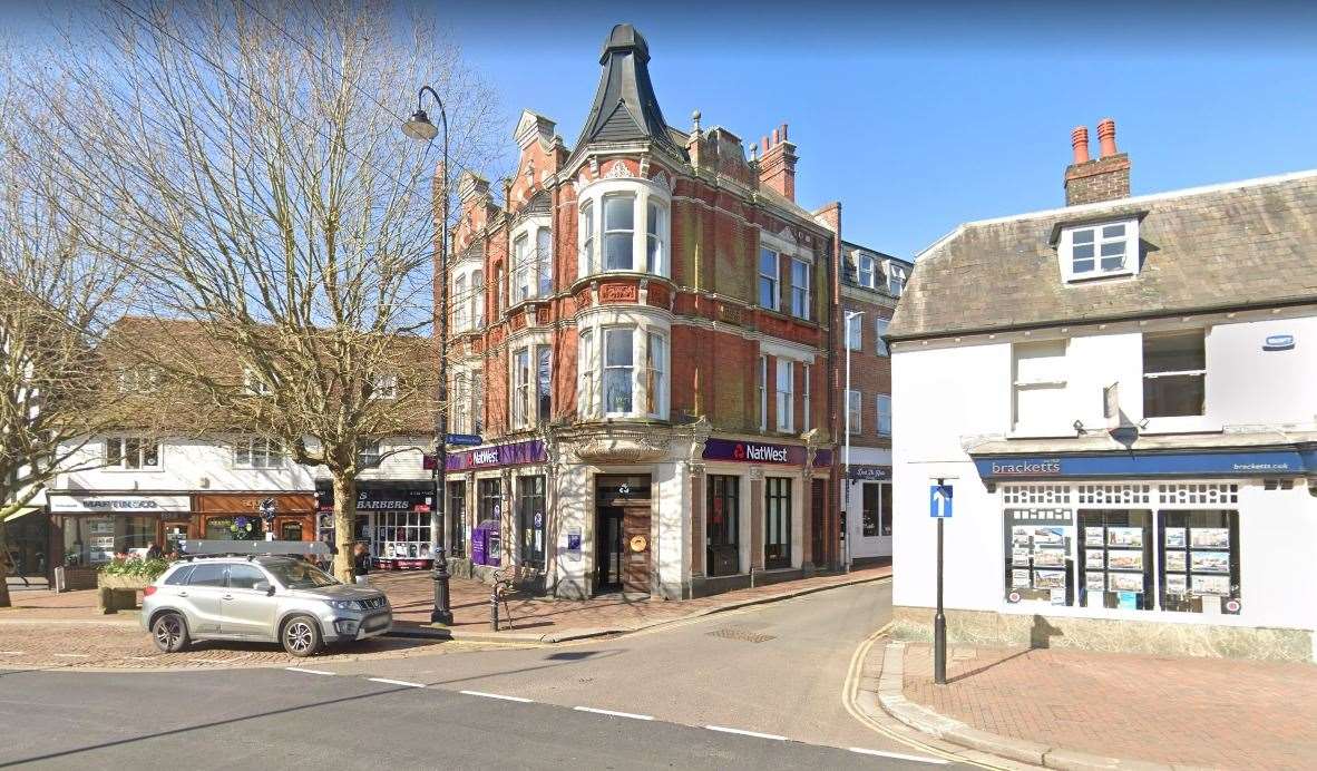 The NatWest branch in Tonbridge has announced its closure. Picture: Google