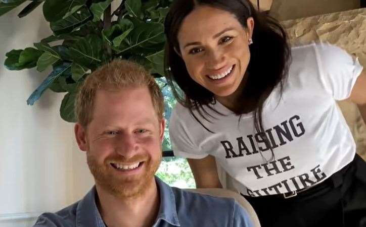 Will Harry and Meghan get a mention by the King in his first Christmas message to the nation? Picture: YouTube/AppleTV