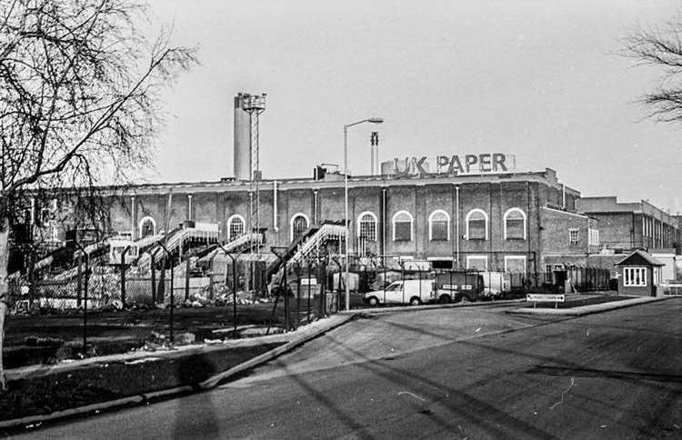Kemsley paper mill in around 1984. Picture: Sittingbourne Heritage Museum