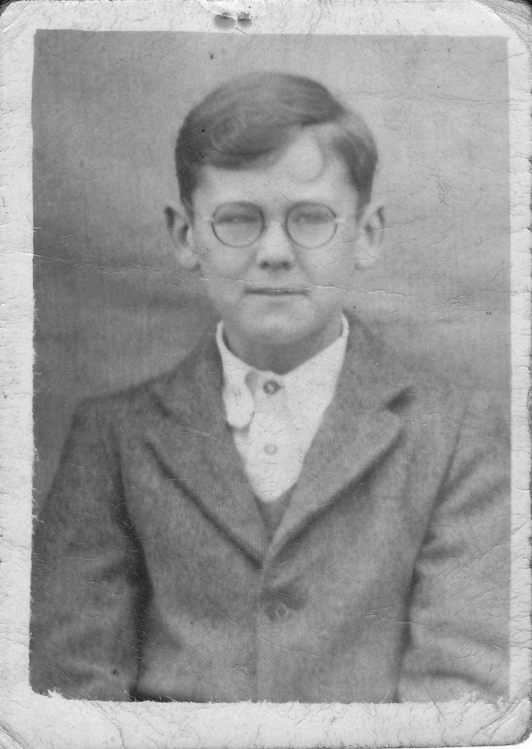 John Hawker as a boy