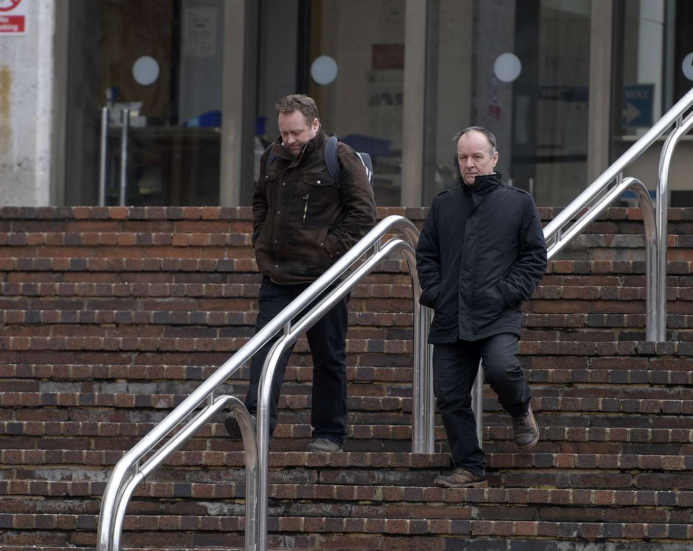 Ben, 44, and 68-year-old Nigel Goodall who are accused of attacking a man in the Shamrat Indian restaurant Picture: Barry Goodwin