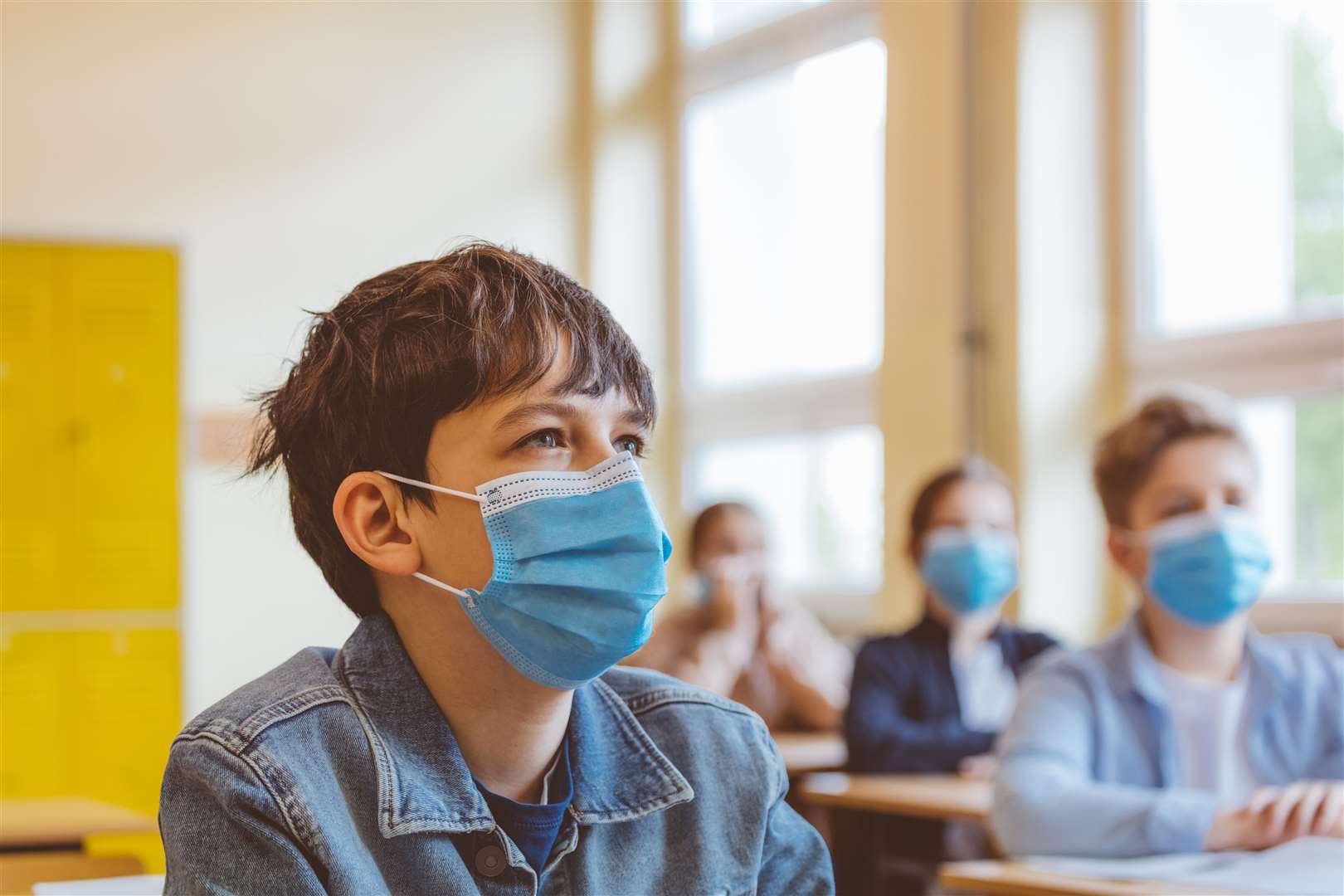 Secondary school pupils will once again be asked to wear face masks in classrooms. Stock image
