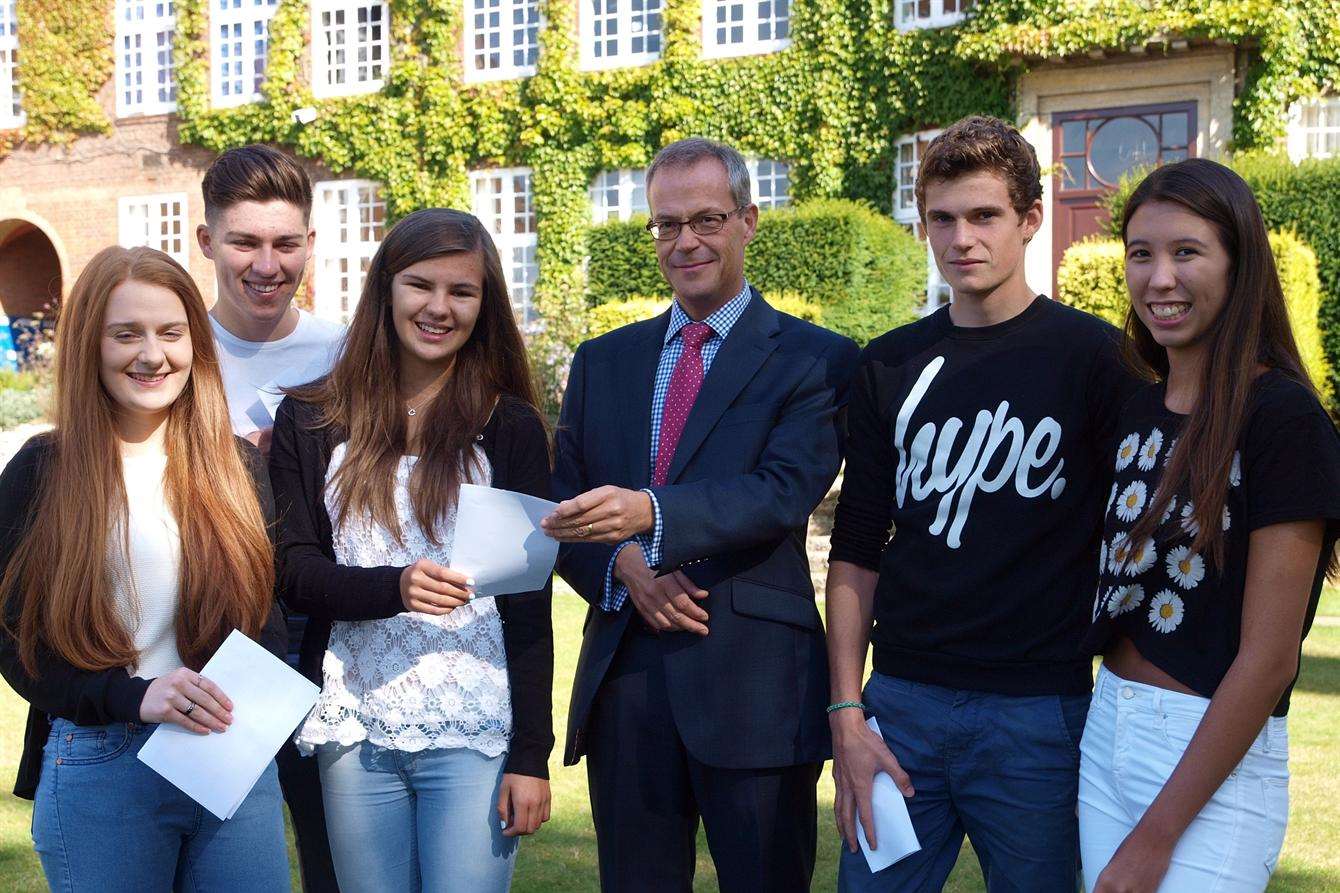 Sutton Valence School welcomed 93% A* to C grades
