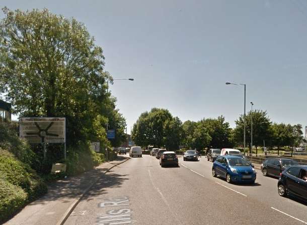 The approach to South Aylesford Retail Park. Picture: Google