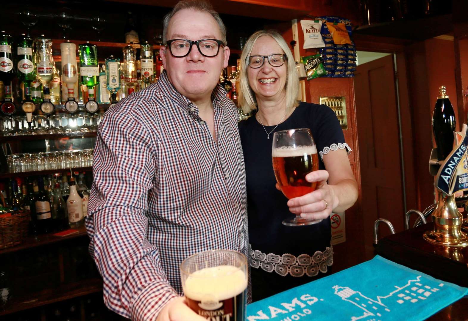 Husband and wife team Chris and Hazel Mitchell have taken over the Red Lion pub in Milstead
