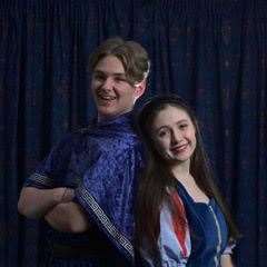Prince Rupert played by Ollie Huxley with Snow White who is Megan Salter