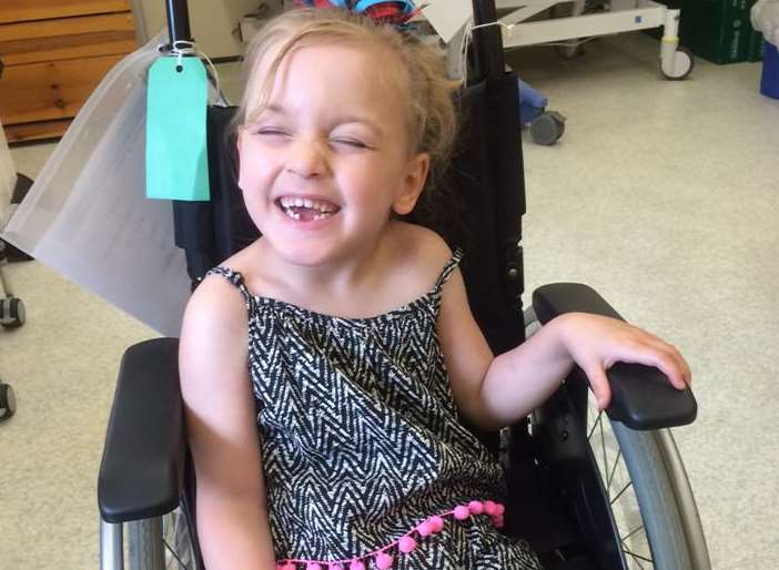 Lily could walk again following the operation