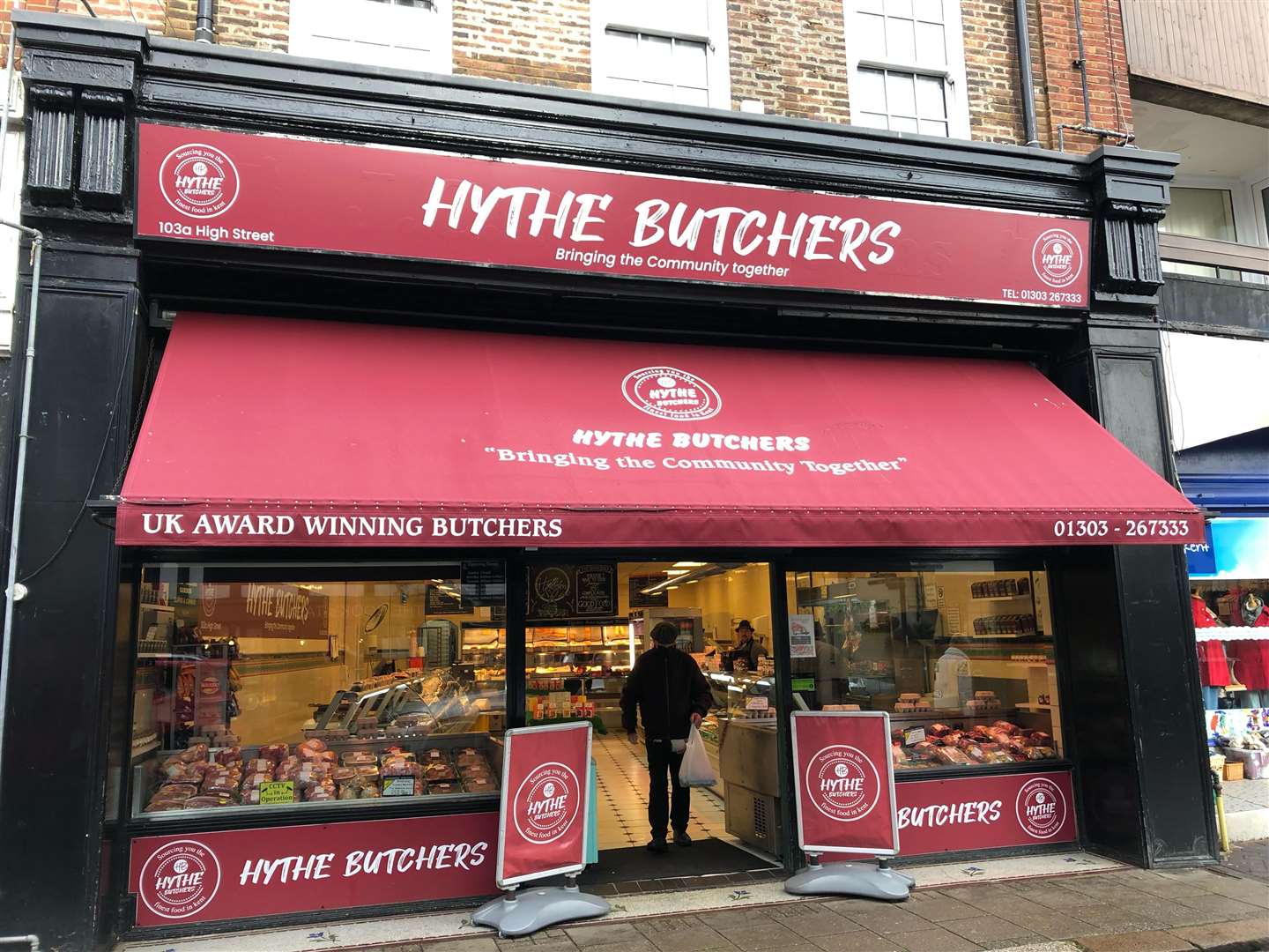 Hythe Butchers opened in May last year and replaced the former JC Rook & Sons unit