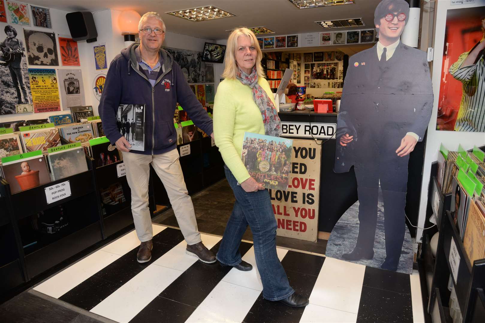 Oz and Chris Eastman at B'Side The C'Side in Herne Bay, who are retiring and selling the business. Picture: Chris Davey