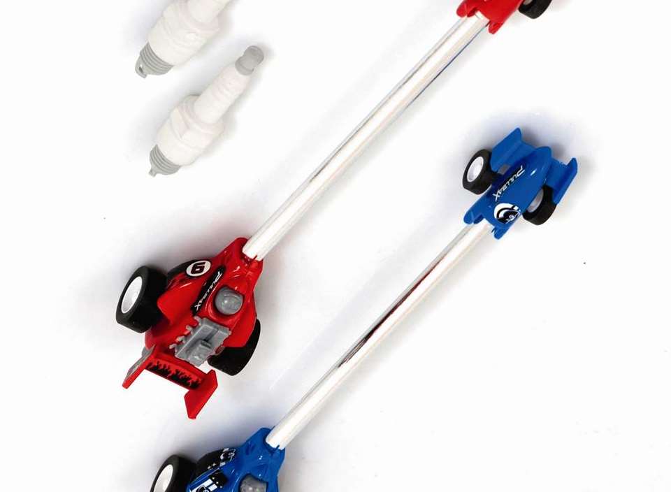 These Pullbax Pencil Racers will definitely put an end to those moments of mid-afternoon boredom in the office. Each comes complete with stickers and a spark plug shaped eraser £2.95 each (usual price £4.95) from red5.co.uk