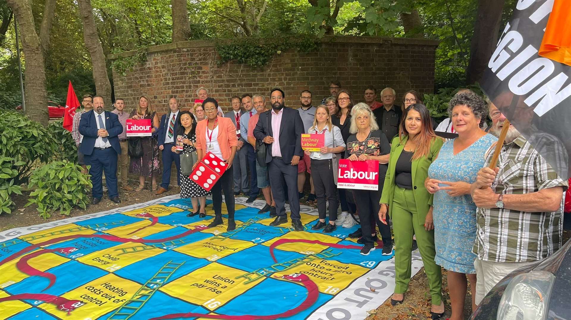 Medway Labour Group's cost of living rally in July 2022