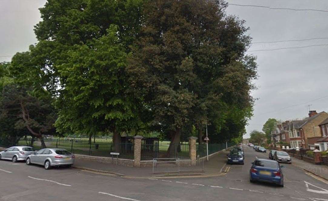 A woman was attacked in Gillingham Park, Gillingham. Picture: Google Maps (36974477)