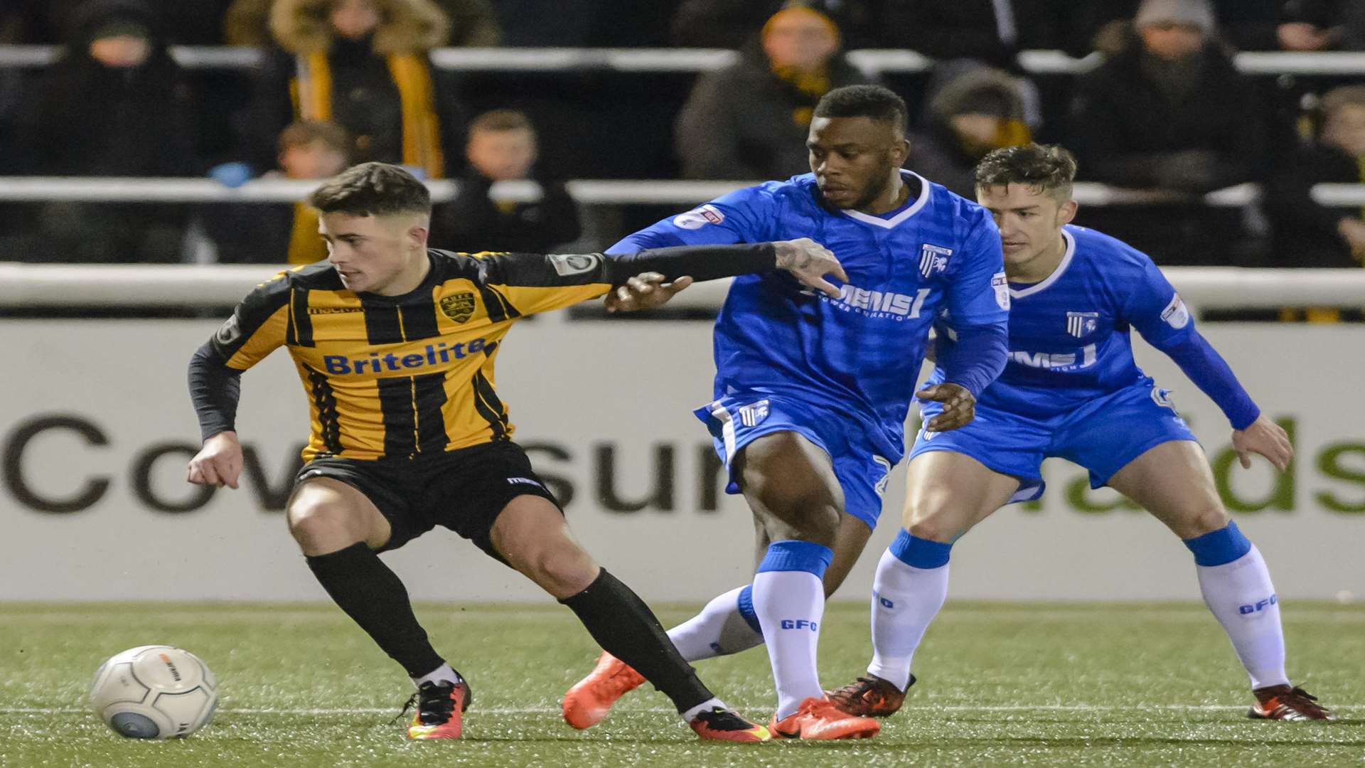 Jack Paxman in Kent Senior Cup action against Gillingham Picture: Andy Payton