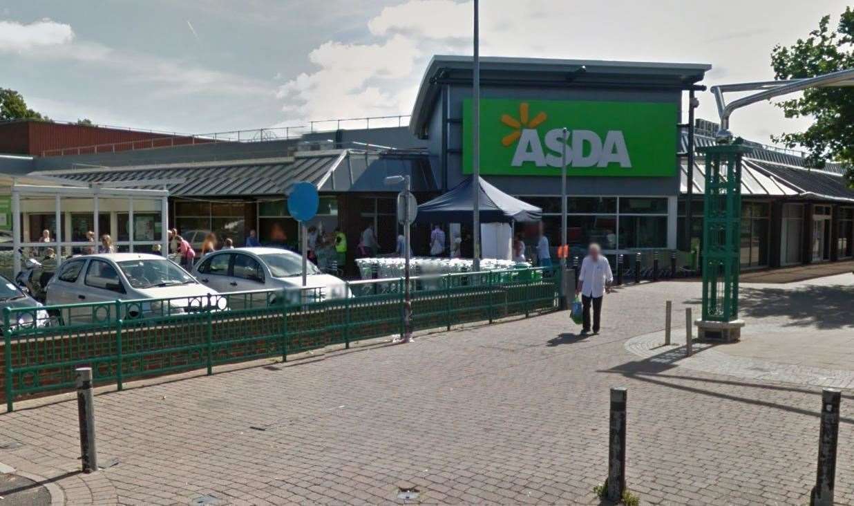 Police say the incident happened at an Asda in Swanley