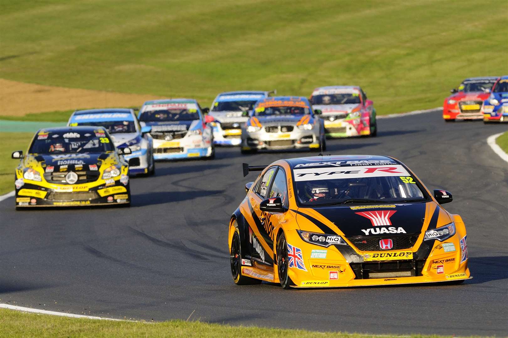 Shedden snatched the title in race three. Picture: Simon Hildrew