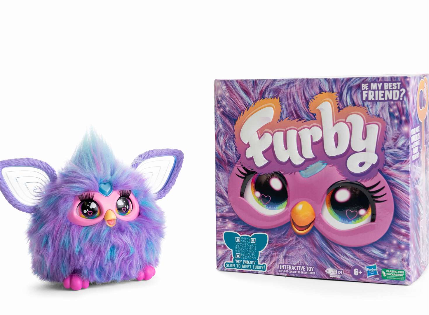 The Furby is back in children’s wish lists. Image: Argos/Hasbro.