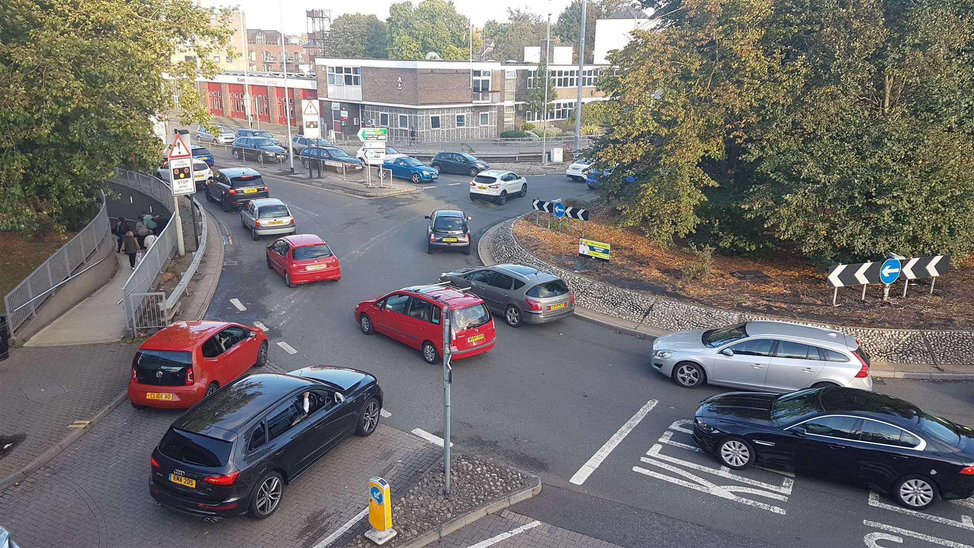 Rush-hour traffic in Canterbury in its current form