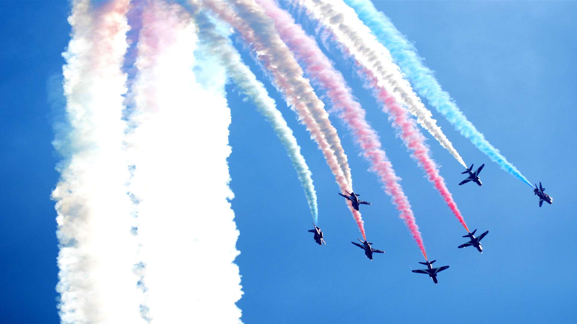 The Red Arrows are due to perform at Herne Bay air show this weekend. Picture: Gary Browne