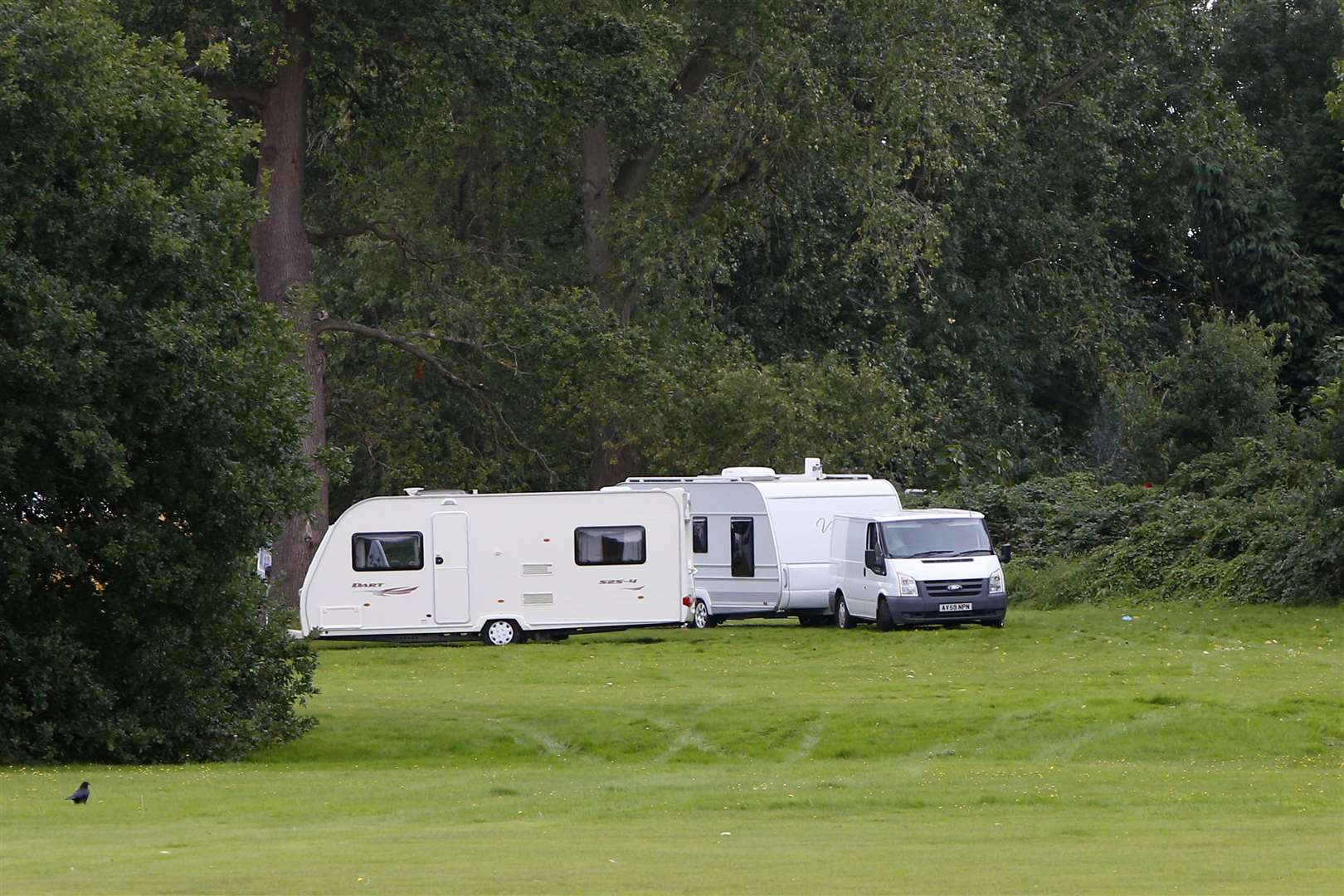Travellers moved onto fields at Mote Park