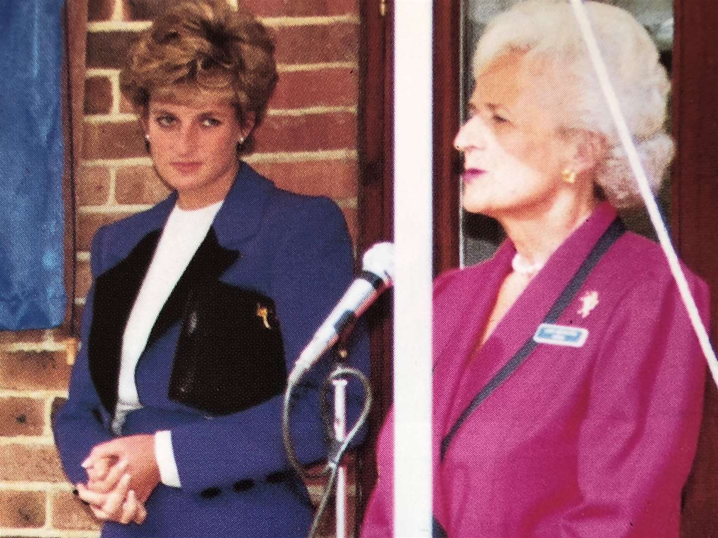 Princess Diana and Lady Monkton at the official opening of Heart of Kent Hospice in October 1992. Picture: Barry Duffield for KMG