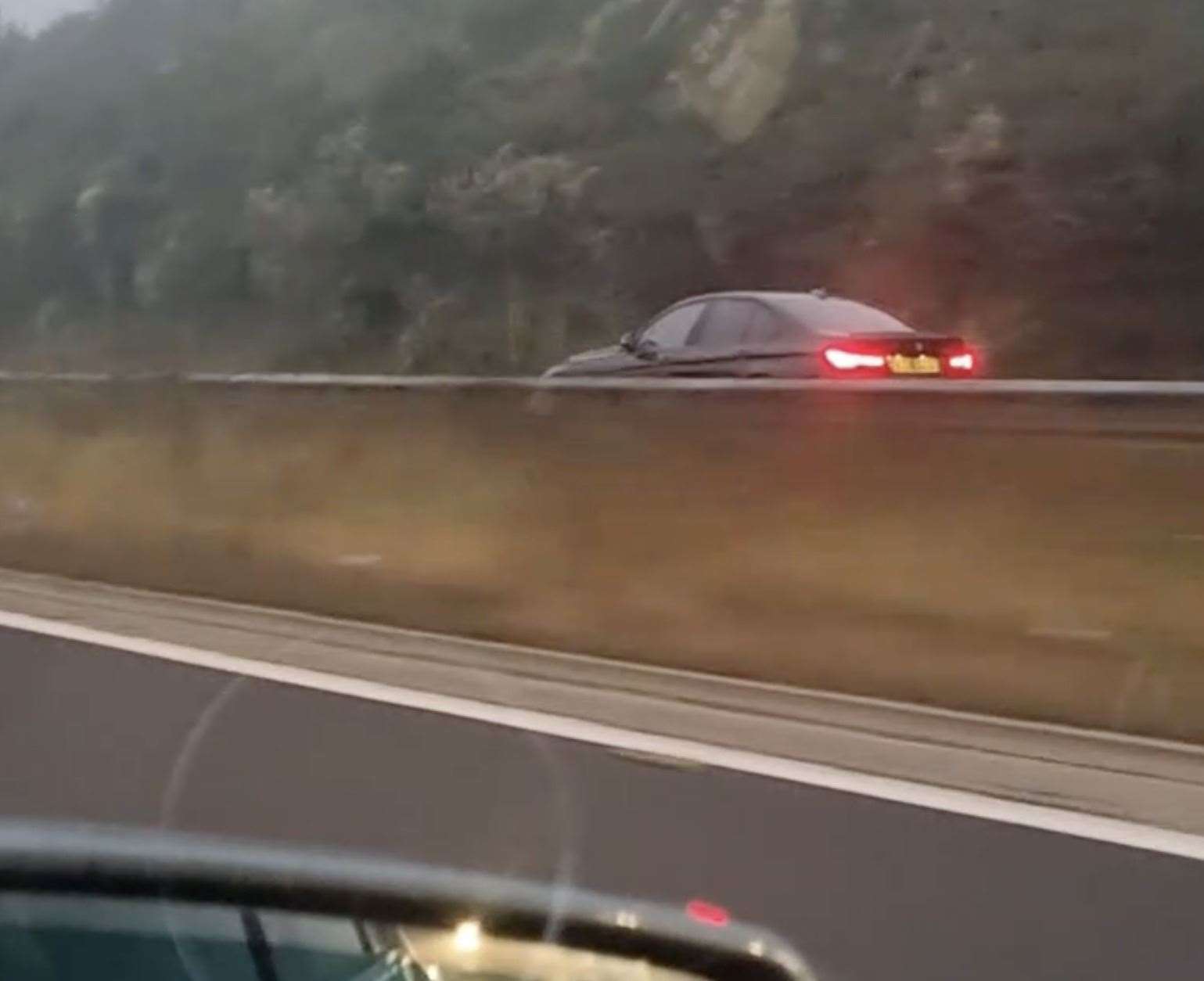 A BMW driver travelled on the wrong side of the M25 against oncoming traffic for 16 miles before being stopped by police. Picture: Kevin Brett/SWD Media