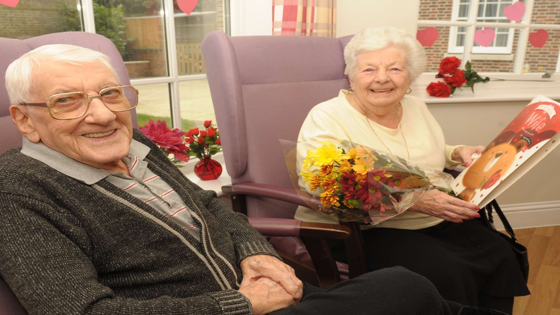 Fred Corton has given Joyce her first Valentine's Day card in 65 years