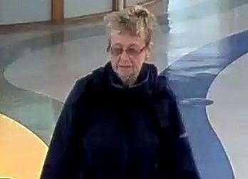 This image shows Sheila Ratcliffe shortly before she left Ashford's William Harvey Hospital