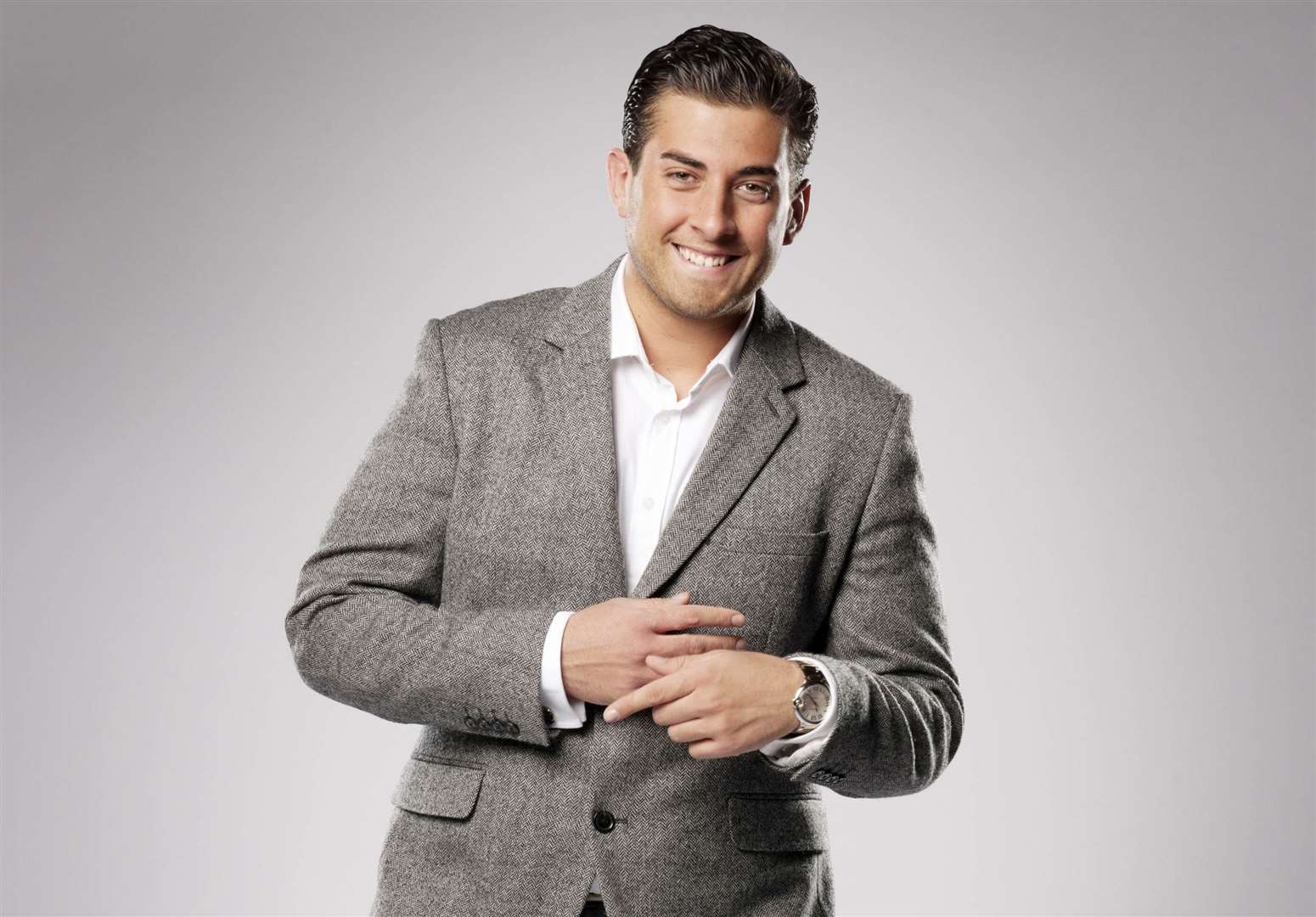 James 'Arg' Argent during the filming of reality TV show TOWIE, for which he became best known