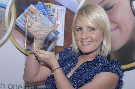 Aimee Banks, of Chatham Grammar School, Kent Secondary School's Teacher of the Year in last year's awards